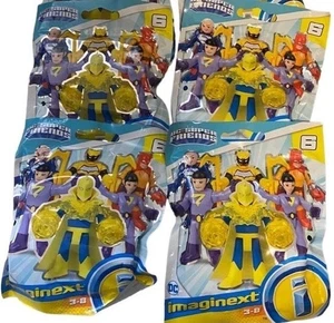 4 X Fisher Price Imaginext DC WB Super Friends Serie 6 Modellino Borsa Cieca NUOVO - Foto 1 di 2