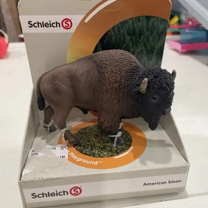 Schleich American Bison New in Box - #14714 - Box has a Tear - Picture 1 of 7