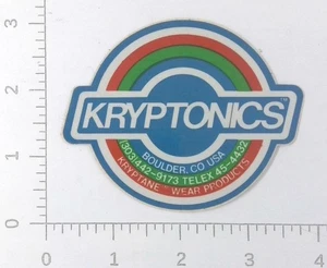 Kryptonics Kryptane Wear Products Boulder CO Bergbau Werbung Aufkleber Abziehbild - Bild 1 von 1
