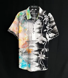Camisa Robert Graham AMALFI Floral Ombre $238 2XL Calce Clásico Manga Corta Nueva con Etiquetas - Imagen 1 de 11