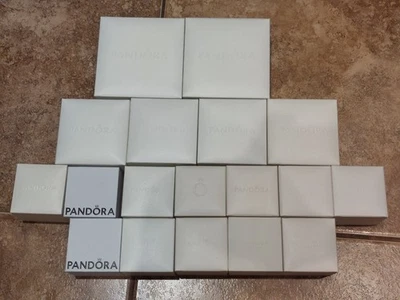 Lote x18 Cajas Dijes Pandora Genuinas Vacías Diferentes Tamaños Foto 1 de 4