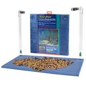 Undergravel Aquarium Filter for 15-20 (high) Gallon Tanks – Two 11.2” x 11.25... - Picture 1 of 6