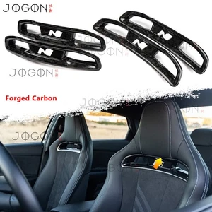 4PCS Forged Carbon HeadRest Badge Cover Insert For Hyundai N Elantra N 2022-2026 - Bild 1 von 14