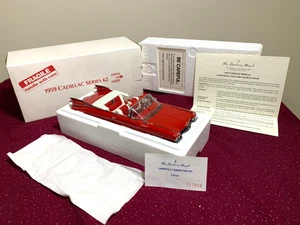 NEW  The Danbury Mint   1959 Cadillac Series 62  Red Convertible  COMPLETE  A++ - Picture 1 of 12