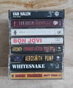 Hard Rock & Hair Metal Vintage Cassette Collection LOT (x8) - Picture 1 of 4