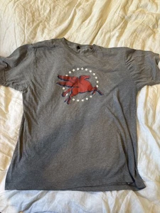 Dallas 1949 Flying Red Horse Pegasus Logo Mobil Oil Gas Adult T-shirt gray - Picture 1 of 10