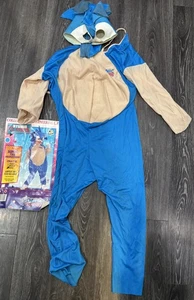 RAR Vintage 1992 SONIC THE HEDGEHOG Halloween Kostüm und Maske **LESEN** - Bild 1 von 16