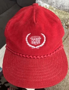 Vintage rot Cadillac Snapback Mütze Baseball Cap Cord Autos Racing Escalade - Bild 1 von 5