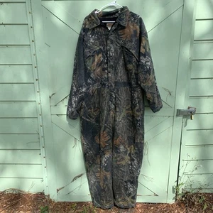 Mossy Oak Coveralls Mens XL Field Staff Hunting Workwear Insulated Break Up - Picture 1 of 11