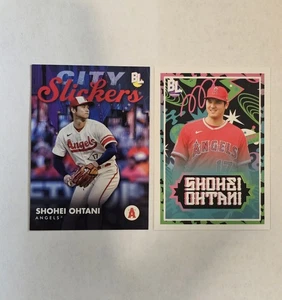 2- Shohei Ohtani 2023 Topps Big League ✨️ City Slickers & Big Leaguers Inserts - Picture 1 of 2