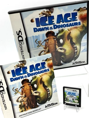 Ice Age Dawn of the Dinosaurs (Nintendo DS 2009) Подлинный, Протестирован, В коробке + Руководство - Изображение 1 из 4