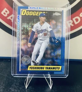 2025 Topps Series 1 Yoshinobu Yamamoto Mojo Refractor of the 1990’s insert - Picture 1 of 2