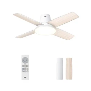 Dreo Ceiling Fans with Lights and Remote, 44'' White Low Profile Ceiling Fan ... - Picture 1 of 6