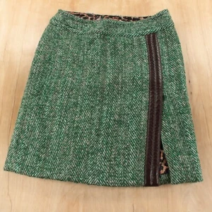 DOLCE & GABBANA lined tweed wool mohair pencil skirt sz 42 tag made in Italy - Picture 1 of 5