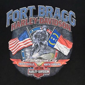 Camiseta negra manga corta Fort Bragg Harley-Davidson Fayetteville, Carolina del Norte 4X nueva con etiquetas - Imagen 1 de 7