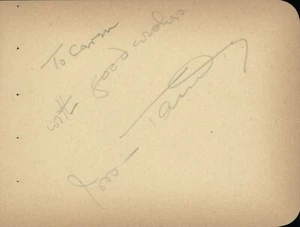 Vintage Jessica Tandy / Nicky Powers (?) Autografi - circa 1960 - Foto 1 di 2