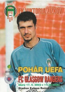 Viktoria Zizkov (Czech Republic) v Rangers UEFA Cup 17th Sept 2002 - Picture 1 of 9