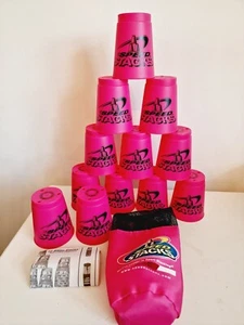 Speed Stacks 12er Set Stapelregal schnelle Tassen Aufbewahrungstasche PINK offiziell WSSA - Bild 1 von 3