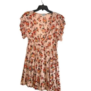 NEW Nostalgia Ruffle Sleeve V Neck Summer Sundress Size M - Picture 1 of 5