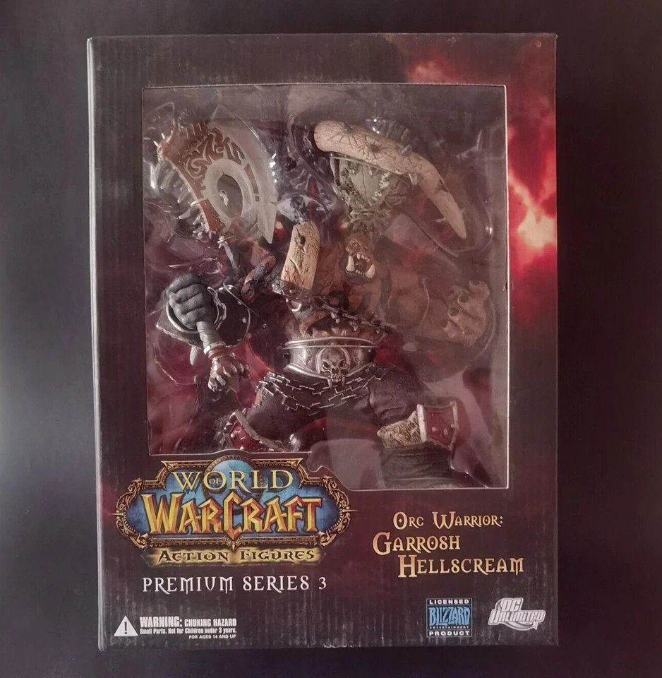 World Of Warcraft Premium S3 GARROSH HELLSCREAM figure PVC 25cm DC Direct - Imagen 1 de 4