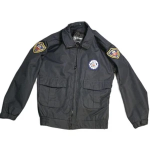 Tact Squad USA Men's Security Officer Uniform Jacket Black Patches Size L - Picture 1 of 7