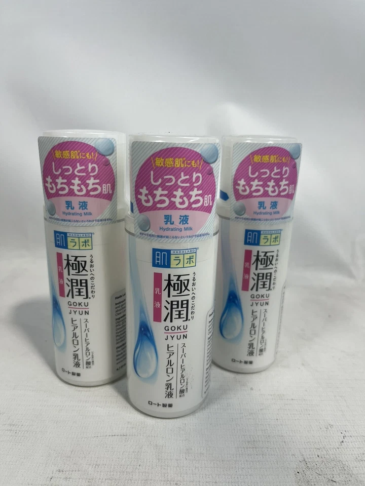 (3x) Loción lechosa hialurónica Rohto Hadalabo Gokujyun 140 ml Foto 1 de 1