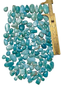 Top Gorgeous Natural Larimar Cabochon Loose Gemstone For Jewelry 700 Cts. Lot-01 - Picture 1 of 3