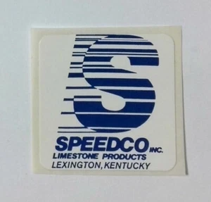 Vintage Speedco Kalksteinprodukte Lexington Kentucky Kohlebergbau Aufkleber Abziehbild - Bild 1 von 1