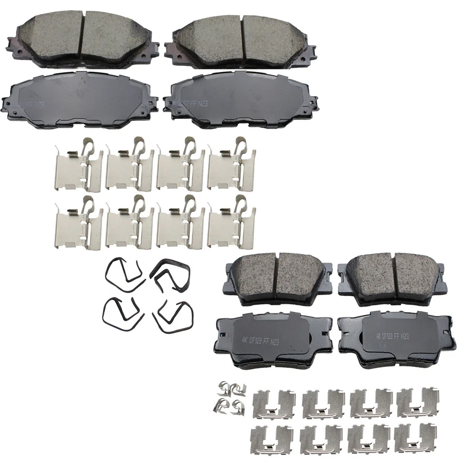 Kit de pastillas de freno delanteras y traseras de cerámica Akebono ProACT para Vibe Toyota Matrix RAV4 Foto 1 de 1