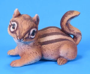 Vintage RJ Brown 1979 Porcelain Chipmunk 4" x 5" Figurine RSL Mexico - Picture 1 of 12