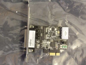 Fujitsu Sunrich CP-140 RS-232 2-Port PCIe Card with Power - Picture 1 of 3
