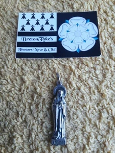 Vintage pendentif Notre Dame de Lourdes Italy - Picture 1 of 3