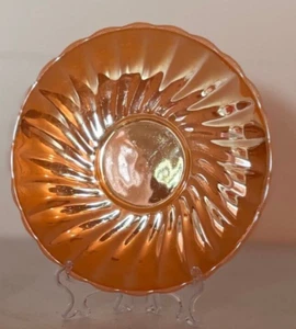 Anchor Hocking FireKing, Peach gloss design, vintage dinnerware, art deco design - Picture 1 of 4