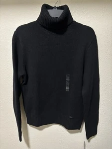 Polo Ralph Lauren Men’s Wool Cashmere Turtleneck Sweater Black Size Medium NWT - Picture 1 of 5