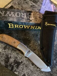 Browning Limited Edition Midway Scholastic Shooting Trust Fund Knife & Sheath D9