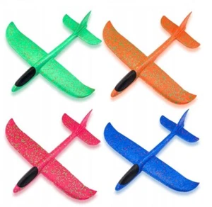 4x Styroporflugzeug Flugzeug Spielzeug Styroporflieger Segelflugzeug Wurfgleiter - Bild 1 von 7