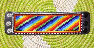 Afrikanische Massai Leder Armband Ethno Boho Tribal Masai Massai jblm33 - Bild 1 von 3