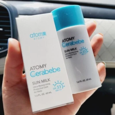 Protector solar suave ATOMY Cerabebe leche solar 40 ml para bebé para piel sensible K-Beauty Foto 1 de 4