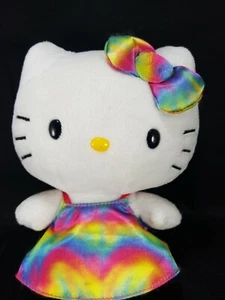 Hello kitty Ty Rainbow Dress Plush Stuffed Animal Toy Doll Sanrio Soft 6" - Picture 1 of 5