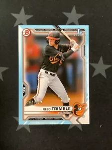 2021 BOWMAN BASEBALL REDD TRIMBLE LIGHT BLUE 1ST BOWMAN PAPER ROOKIE #168/499 - Picture 1 of 2
