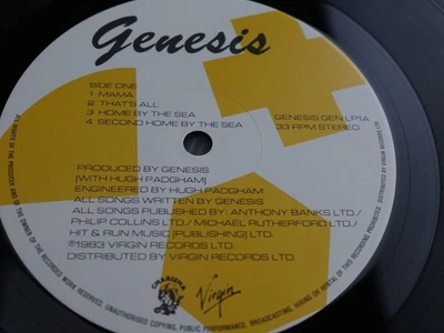 Genesis SELF TITLED 1983 UK LP 1st Press A-1U / B-1U PLAYS MINT MINUS HEAR Foto 1 de 4