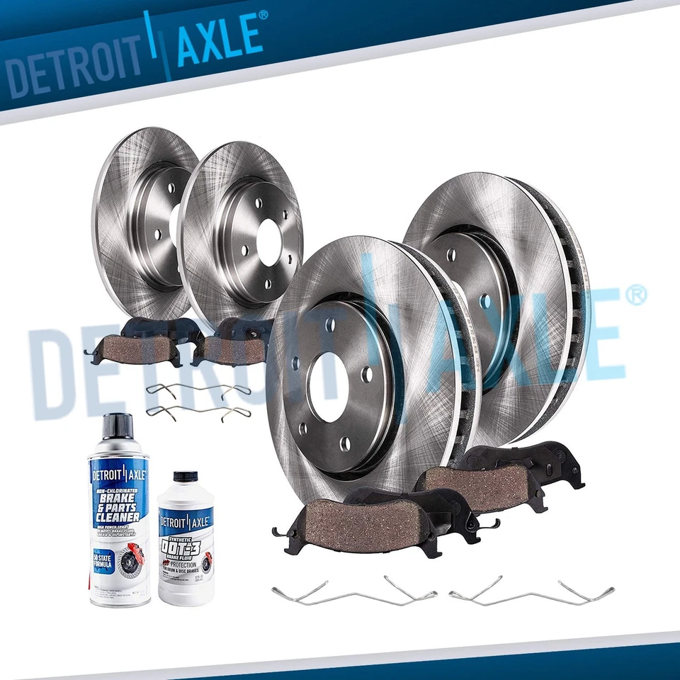 FWD 10pc Front Rear Brake Rotors Ceramic Brake Pad Kit for 2017-2019 Ford Escape — 第 1/4 张图片