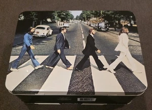 THE BEATLES Metal Lunch Box Large Tin - ABBEY ROAD Album Cover Design! - Picture 1 of 7