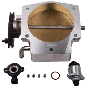 102mm Throttle Body & TPS IAC Throttle Position Sensor For GMC LSX LS1 LS2 LS7 - Picture 1 of 20
