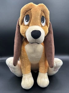 The Fox and the Hound Copper plush dog 12" Disney Store - Picture 1 of 6
