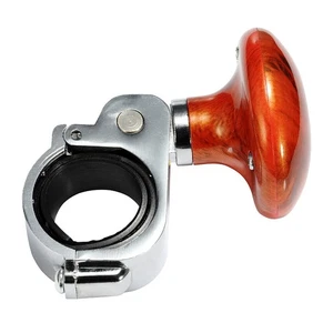 ABS/Silicone/Iron Clip Steering Wheel Spinner Knob Handle Adapter Replacement - Picture 1 of 7