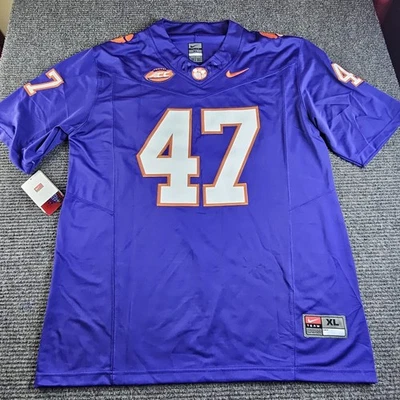 Clemson Tigers púrpura para hombre XL Sammy marrón #47 cosido nueva camiseta de fútbol Foto 1 de 4