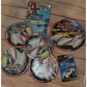Vintage Speed Racer Geburtstag Party Zubehör Set Punze Teller Tasse Serviette Leckereien - Bild 1 von 5