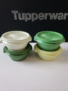 Tupperware Classic Servalier Bowls Shades Of Green 10oz Set of 4 Sale green New - Picture 1 of 1