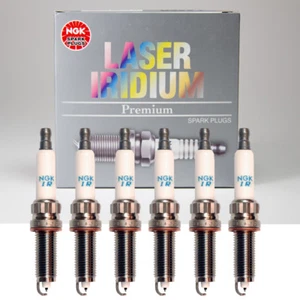 NGK Laser Iridium Spark Plugs SILZKBR8D8S 97506 Set of 6 for BMW - Picture 1 of 3